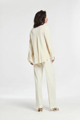 Pantalón Ancho Tigre Plana Stretch